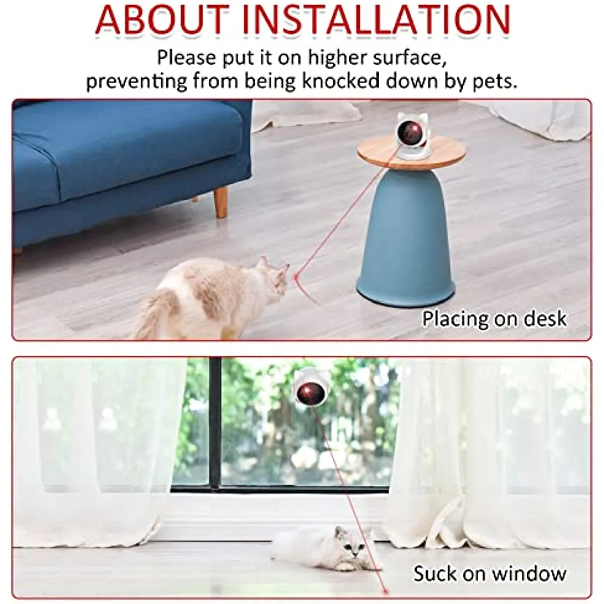 Motion Activated Cat/Dog Laser Toy