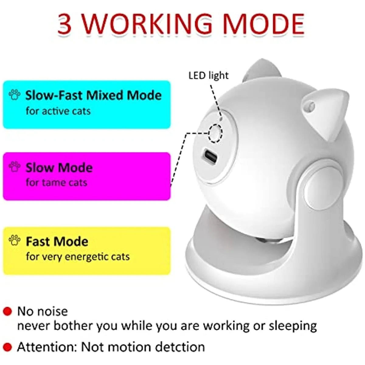 Motion Activated Cat/Dog Laser Toy